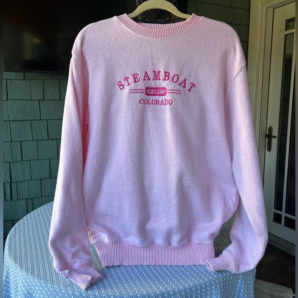 Pink Steamboat Colorado Sweatshirt